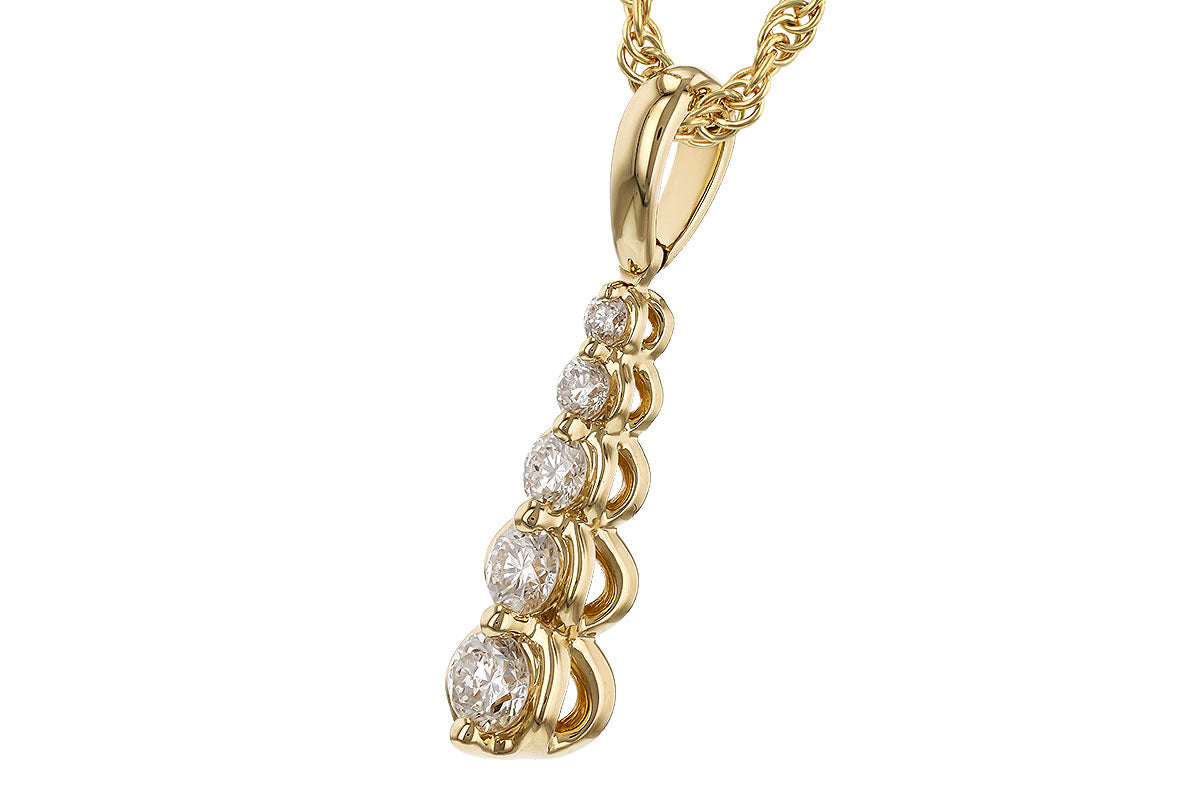 Allison Kaufman Diamond Necklace in 14K Yellow Gold, 0.25 ctw (N8691), alternate view