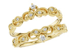 Allison Kaufman Diamond Ring Guard in 14K Yellow Gold, 0.08 ctw