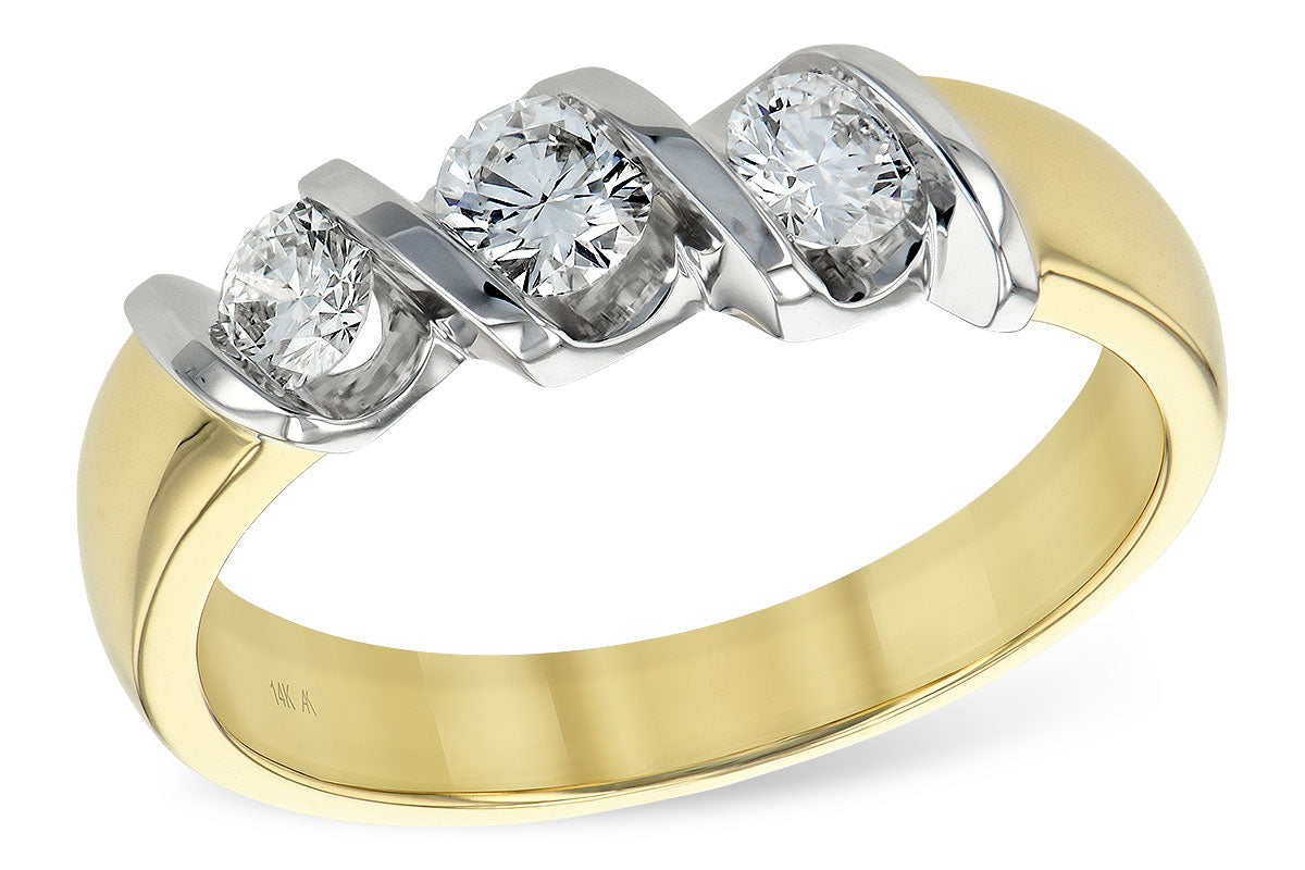 Allison Kaufman Diamond Wedding Band in 14K Yellow Gold, 0.50 ctw (WR117-50)
