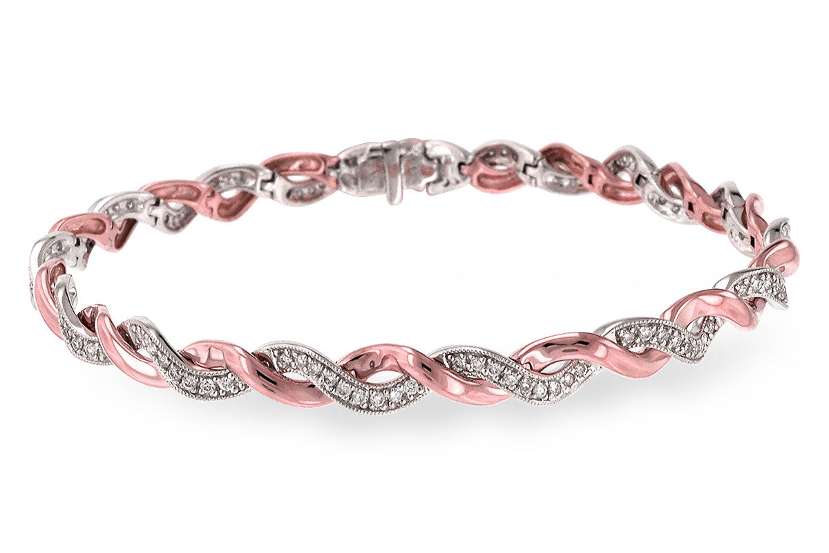 Allison Kaufman Diamond Bracelet in 14K Rose Gold, 1.01 ctw