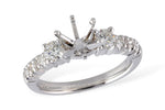 Allison Kaufman Diamond Engagement Ring Semi-Mount in 14K White Gold, 0.50 ctw (LR102-50)