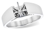 Allison Kaufman Engagement Ring Semi-Mount in 14K White Gold (L7804)