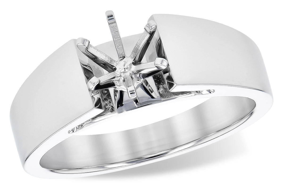 Allison Kaufman Engagement Ring Semi-Mount in 14K White Gold (L7804)