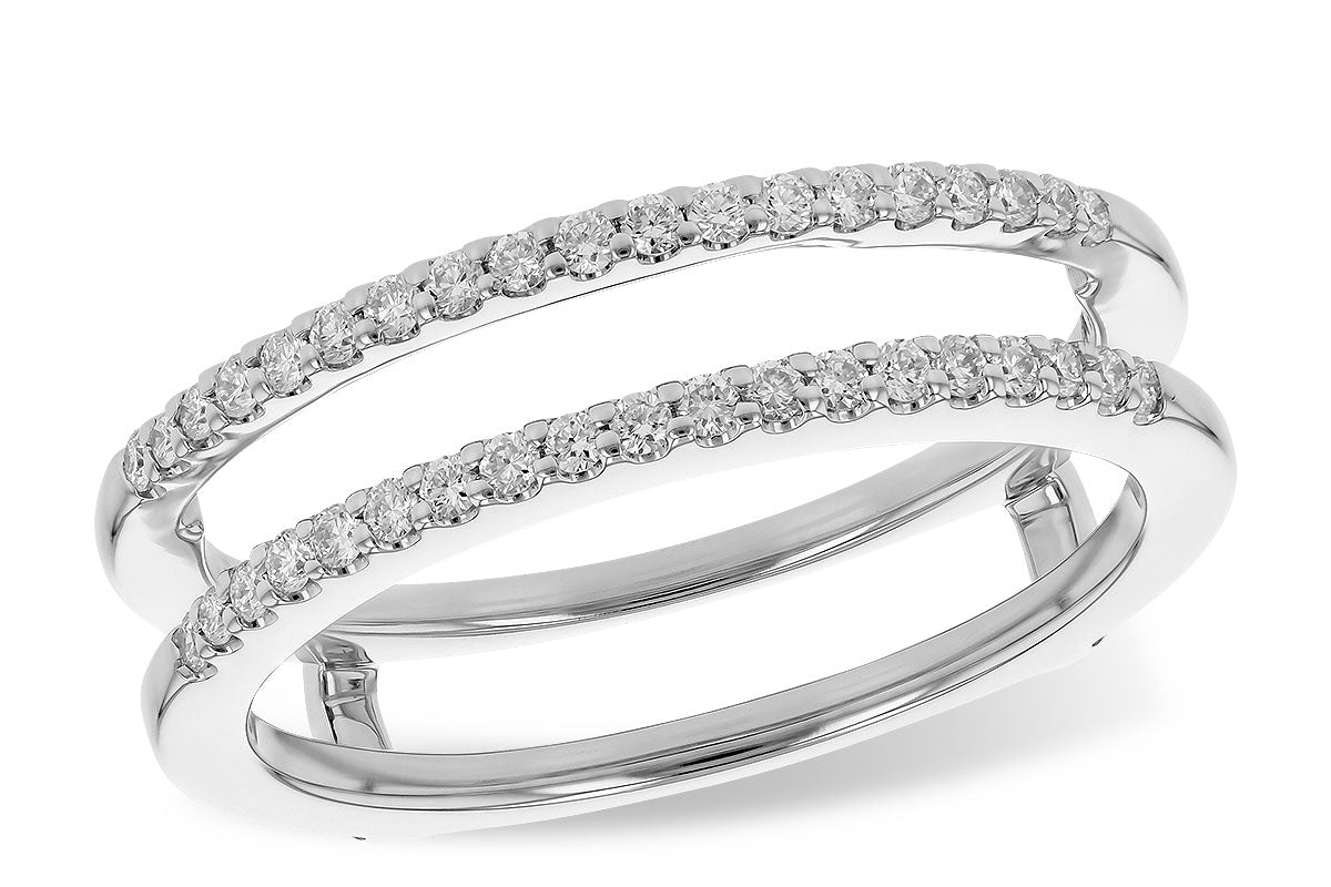 Allison Kaufman Diamond Ring Guard in 14K White Gold, 0.25 ctw (WR301-25)
