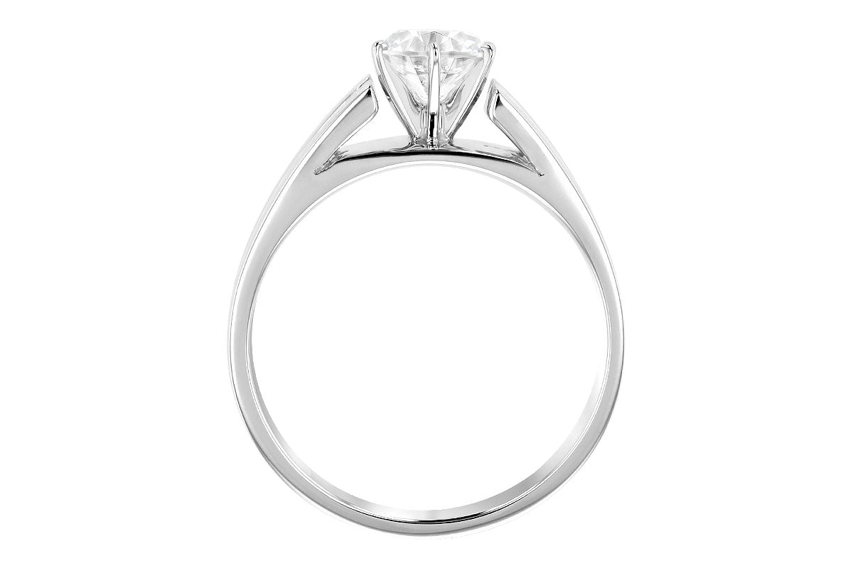 Allison Kaufman Diamond Engagement Ring Semi-Mount in 14K White Gold, 0.27 ctw (L7434), alternate view