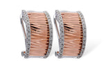 Allison Kaufman Diamond Earrings in 14K Two-Tone Gold, 0.37 ctw