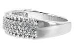 Allison Kaufman Diamond Wedding Band in 14K White Gold, 0.50 ctw (W2204), alternate view