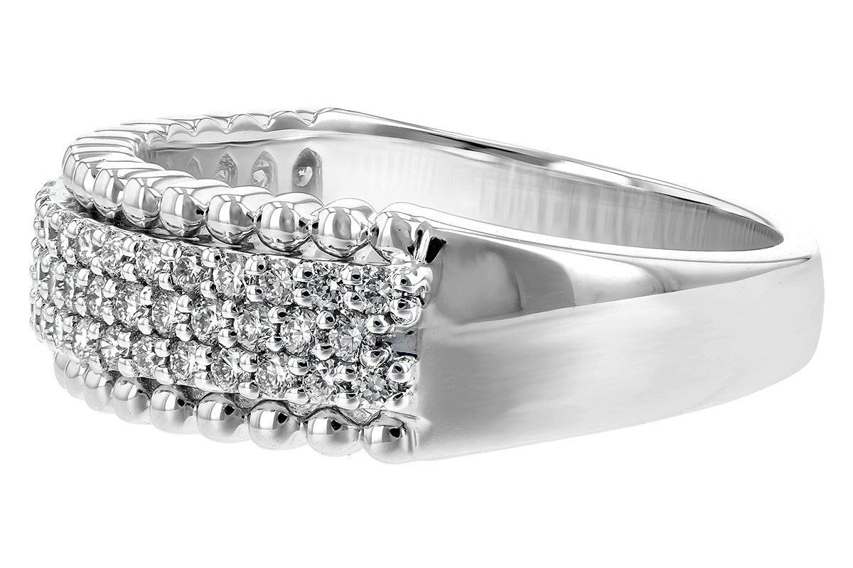 Allison Kaufman Diamond Wedding Band in 14K White Gold, 0.50 ctw (W2204), alternate view