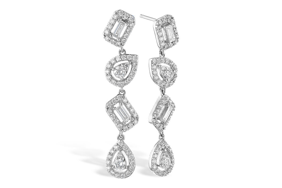 Allison Kaufman Diamond Earrings in 14K White Gold, 0.70 ctw (E2069)