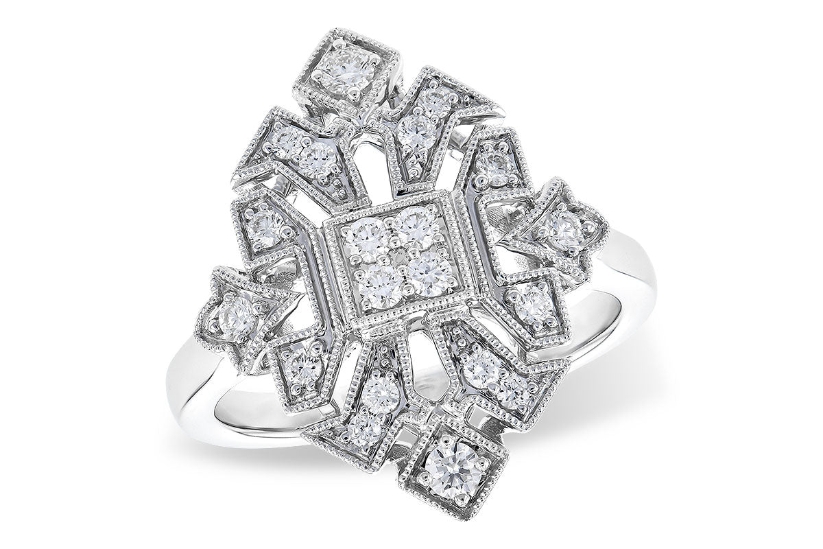 Allison Kaufman Diamond Ring in 14K White Gold, 0.40 ctw (D5852)