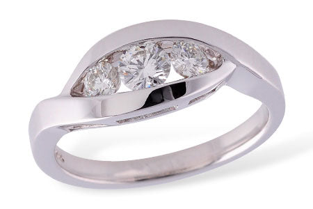 Allison Kaufman Diamond Ring in 14K White Gold, 0.48 ctw