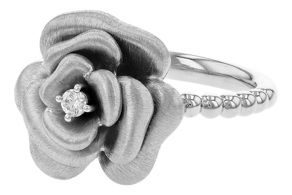 Allison Kaufman Diamond Ring in 14K White Gold, 0.05 ctw, alternate view