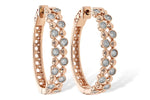 Allison Kaufman Diamond Earrings in 14K Rose Gold, 0.25 ctw (E1994)