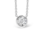 Allison Kaufman Diamond Necklace in 14K White Gold, 0.32 ctw (NR60-33)