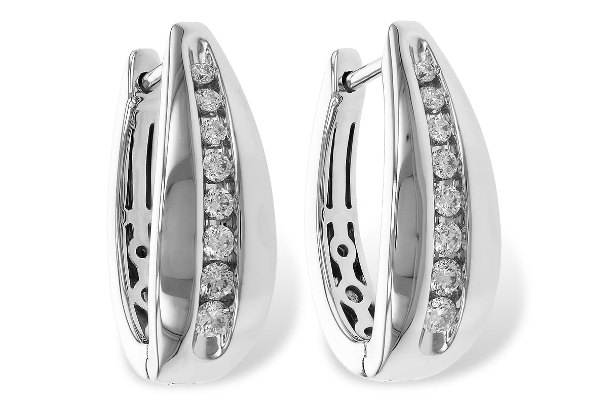 Allison Kaufman Diamond Earrings in 14K White Gold, 0.40 ctw (E2217)