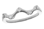 Allison Kaufman Diamond Wedding Band in 14K White Gold, 0.10 ctw