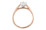 Allison Kaufman Diamond Engagement Ring Semi-Mount in 14K Rose Gold, 0.27 ctw (L7434), alternate view