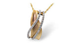 Allison Kaufman Diamond Necklace in 14K Yellow & White Gold, 0.28 ctw