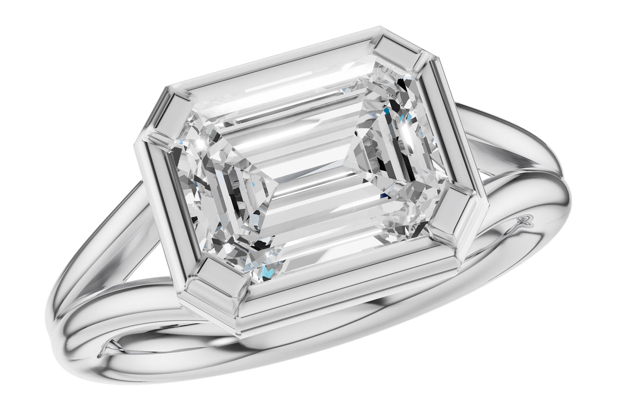Allison Kaufman Engagement Ring Semi-Mount in 14K White Gold (L7928)