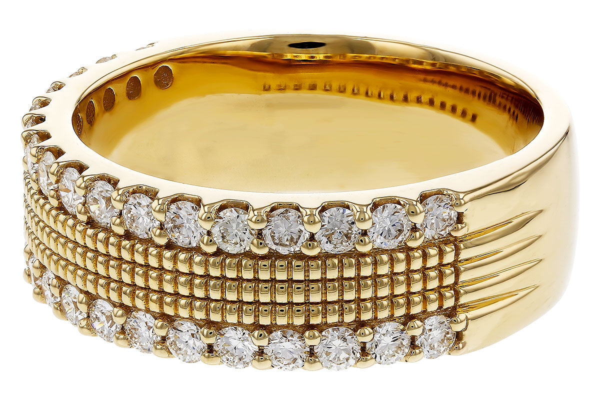Allison Kaufman Diamond Wedding Band in 14K Yellow Gold, 0.70 ctw, alternate view