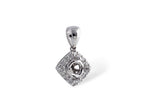 Allison Kaufman Diamond Pendant Semi-Mount in 14K White Gold, 0.15 ctw (P6487)