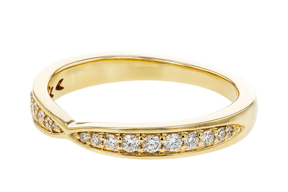 Allison Kaufman Diamond Band Enhancer in 14K Yellow Gold, 0.25 ctw (W2722), alternate view