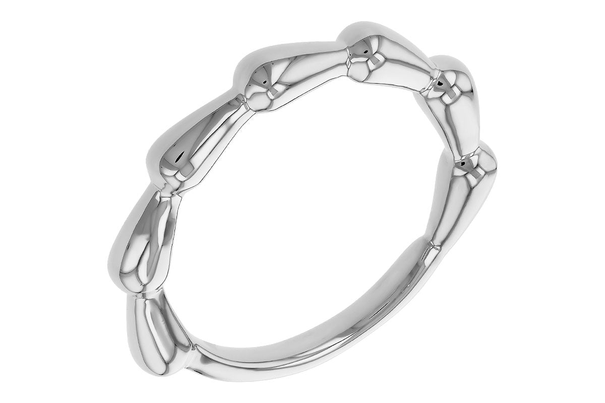 Allison Kaufman Wedding Band in 14K White Gold (W2661), alternate view