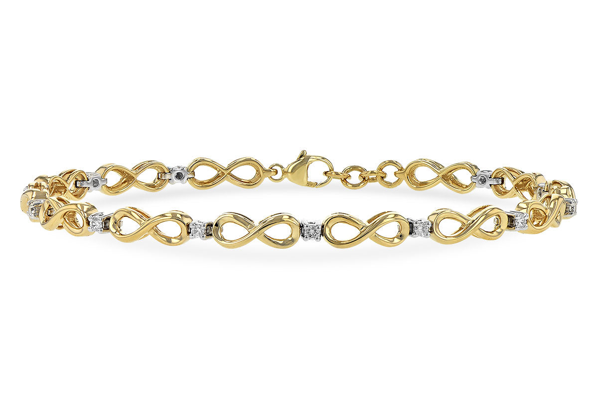 Allison Kaufman Diamond Bracelet in 14K Yellow & White Gold, 0.25 ctw (B1236)