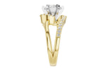 Allison Kaufman Diamond Engagement Ring Semi-Mount in 14K Yellow Gold, 0.35 ctw, alternate view