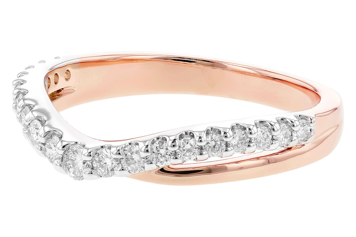 Allison Kaufman Diamond Band Enhancer in 14K Rose & White Gold, 0.33 ctw, alternate view