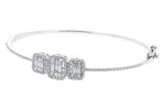 Allison Kaufman Diamond Bangle Bracelet in 14K White Gold, 1.00 ctw (B1373), alternate view