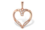 Allison Kaufman Diamond Pendant in 14K Rose Gold, 0.10 ctw (P6521)