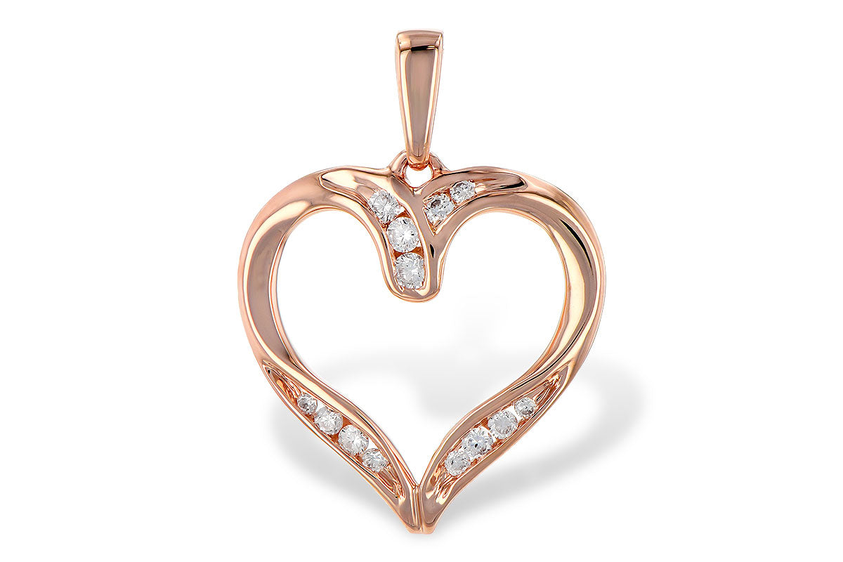 Allison Kaufman Diamond Pendant in 14K Rose Gold, 0.10 ctw (P6521)