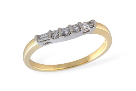 Allison Kaufman Baguette Diamond Band Enhancer in 14K Yellow Gold, 0.15 ctw
