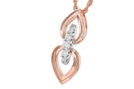 Allison Kaufman Diamond Necklace in 14K Rose Gold, 0.22 ctw (N8230), alternate view