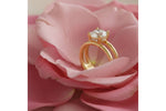 Allison Kaufman Diamond Engagement Ring Semi-Mount in 14K Yellow Gold, 0.06 ctw (L7948), alternate view