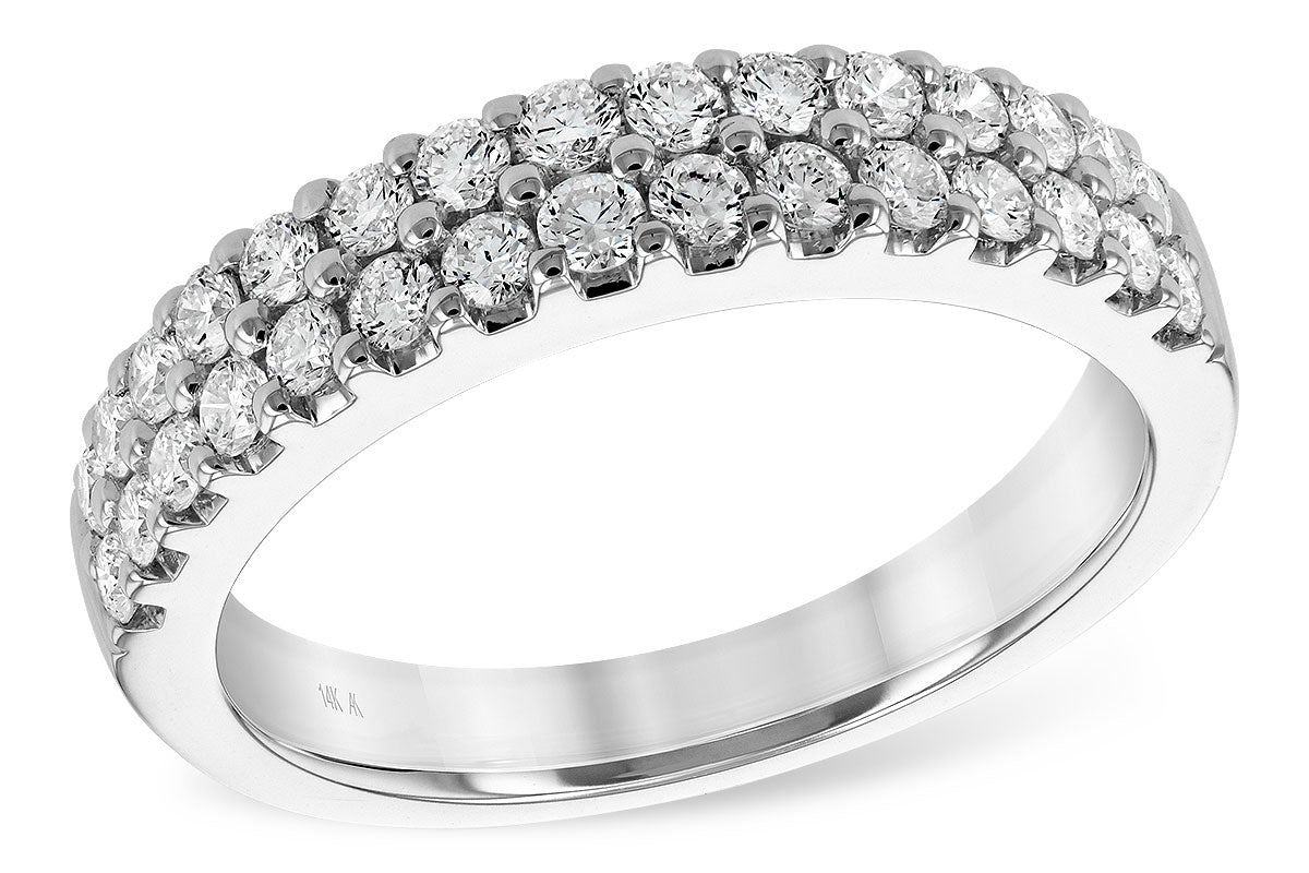 Allison Kaufman Diamond Wedding Band in 14K White Gold, 0.75 ctw (WR121-75)