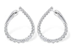 Allison Kaufman Diamond Earrings in 14K White Gold, 1.50 ctw (E2083)