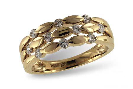 Allison Kaufman Diamond Wedding Band in 14K Yellow Gold, 0.34 ctw
