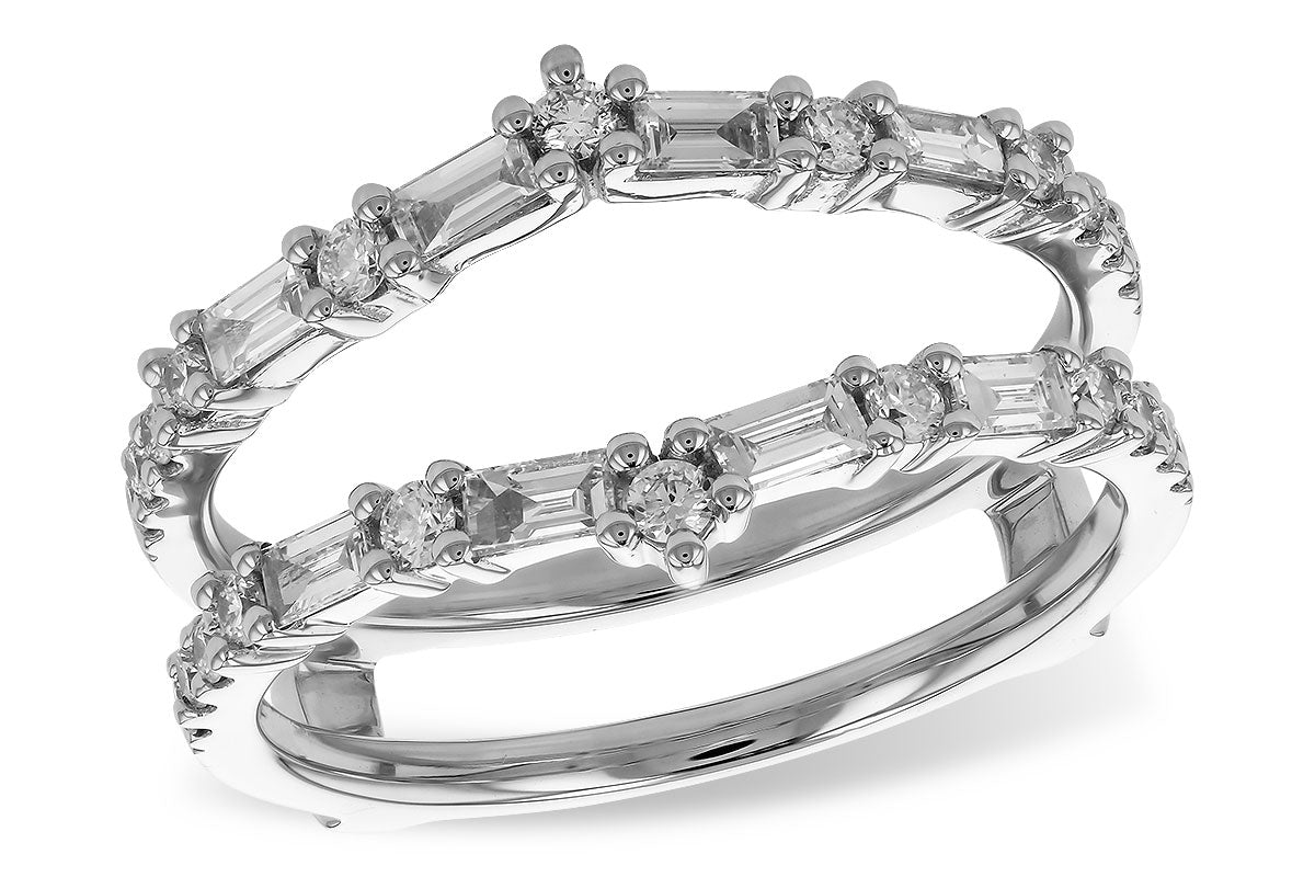 Allison Kaufman Diamond Ring Guard in 14K White Gold, 0.60 ctw