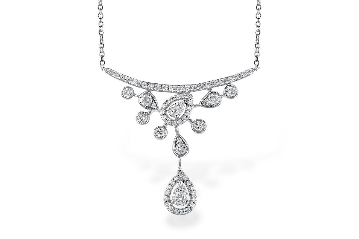 Allison Kaufman Diamond Necklace in 14K White Gold, 0.65 ctw