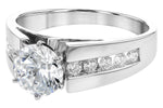 Allison Kaufman Diamond Engagement Ring Semi-Mount in 14K White Gold, 0.33 ctw (L7235), alternate view