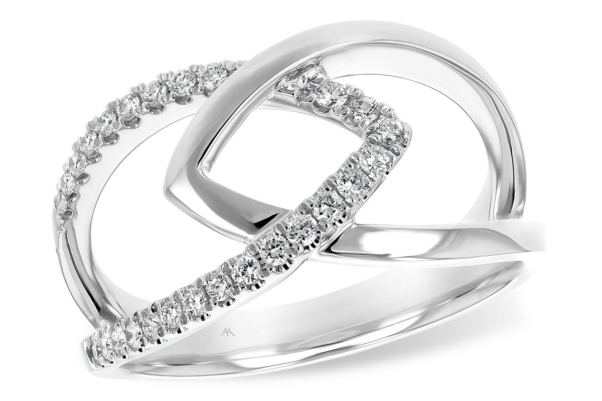 Allison Kaufman Diamond Ring in 14K White Gold, 0.20 ctw (D5624)