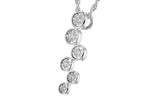 Allison Kaufman Diamond Necklace in 14K White Gold, 0.15 ctw (N8299), alternate view