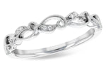 Allison Kaufman Diamond Wedding Band in 14K White Gold, 0.03 ctw