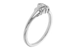 Allison Kaufman Fancy-Cut Diamond Ring in 14K White Gold, 0.23 ctw, alternate view
