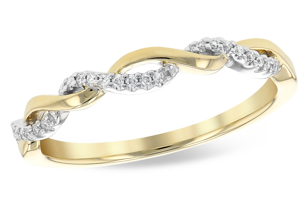 Allison Kaufman Diamond Wedding Band in 14K Yellow Gold, 0.07 ctw (W2394)