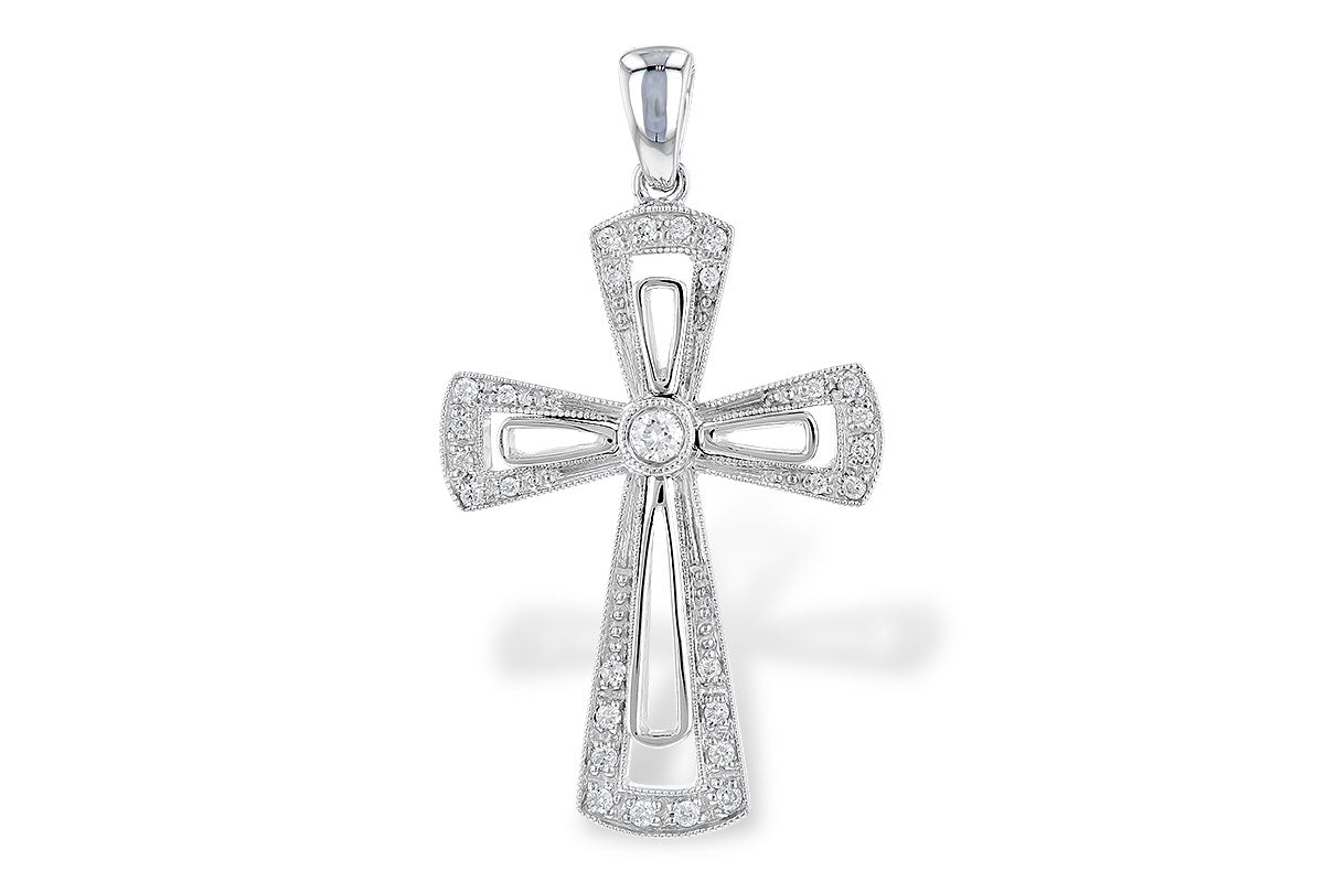 Allison Kaufman Diamond Pendant in 14K White Gold, 0.15 ctw