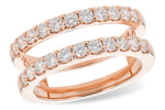 Allison Kaufman Diamond Ring Guard in 14K Rose Gold, 1.00 ctw