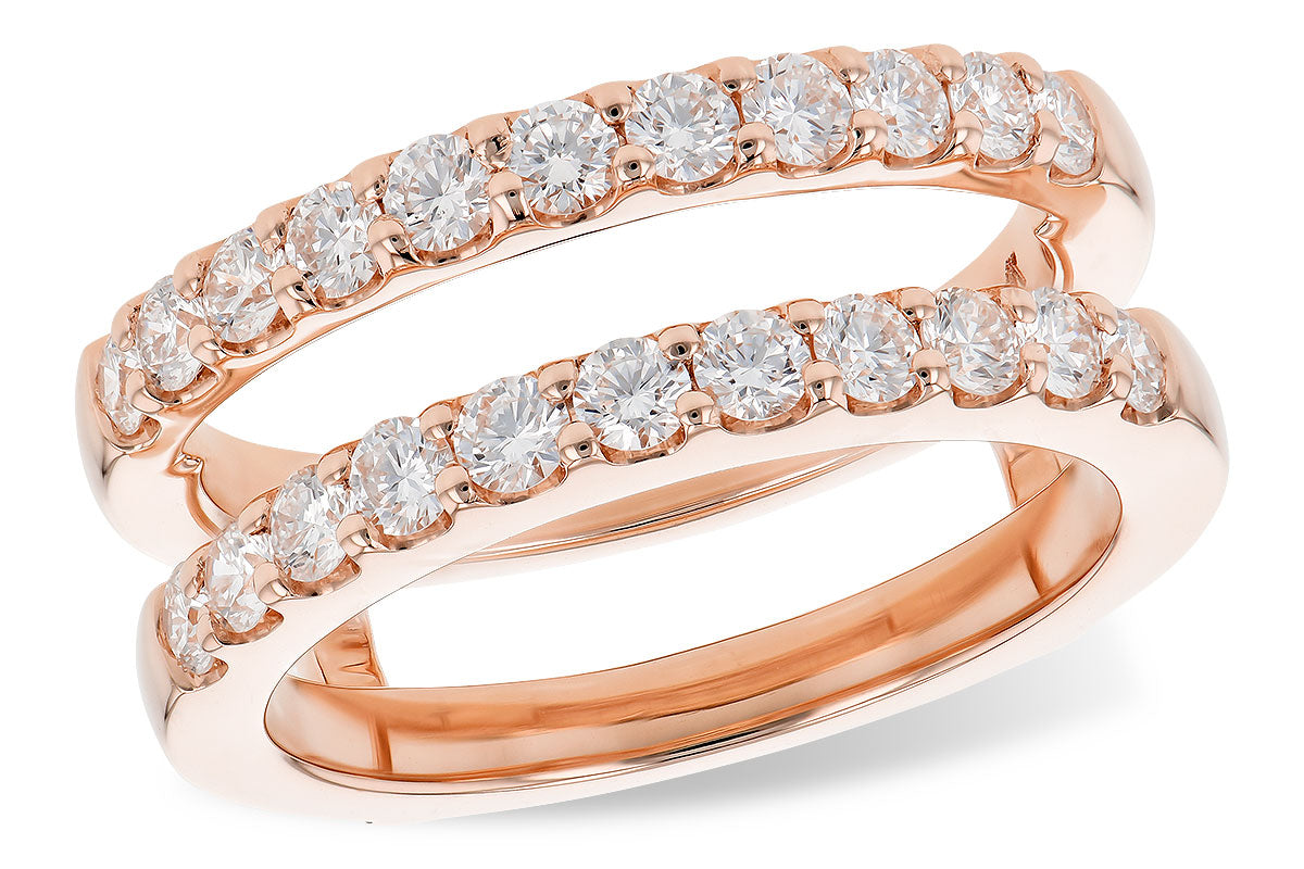 Allison Kaufman Diamond Ring Guard in 14K Rose Gold, 1.00 ctw